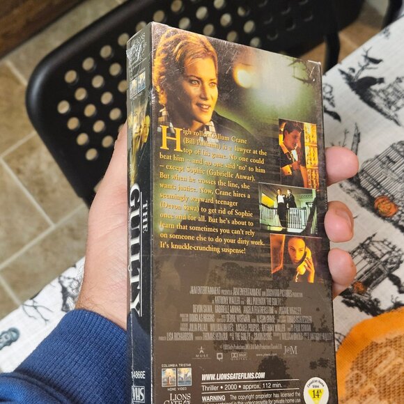 The Guilty (VHS, 2000) Sealed - Bill Pullman, Devon Sawa, Gabriella Anwar - Picture 4 of 9